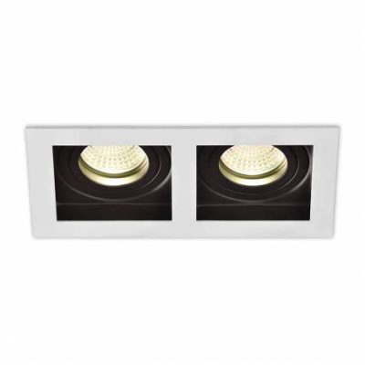 San 3679/2 Recessed White, LED GU10 2x10W, CL.II