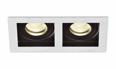 San 3679/2 Recessed White, LED GU10 2x10W, CL.II